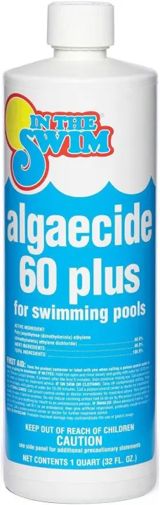 1-Quart Non‑Metallic Pool Algaecide — 60 Plus Formula